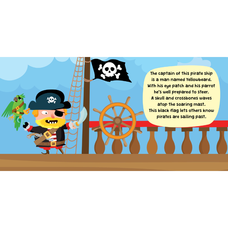 Sassi Book and Giant Puzzle - Pirates (30 pcs)