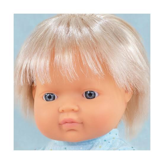 Miniland Doll 38cm - My Friends & Me - Blonde Caucasian Boy Baby Doll