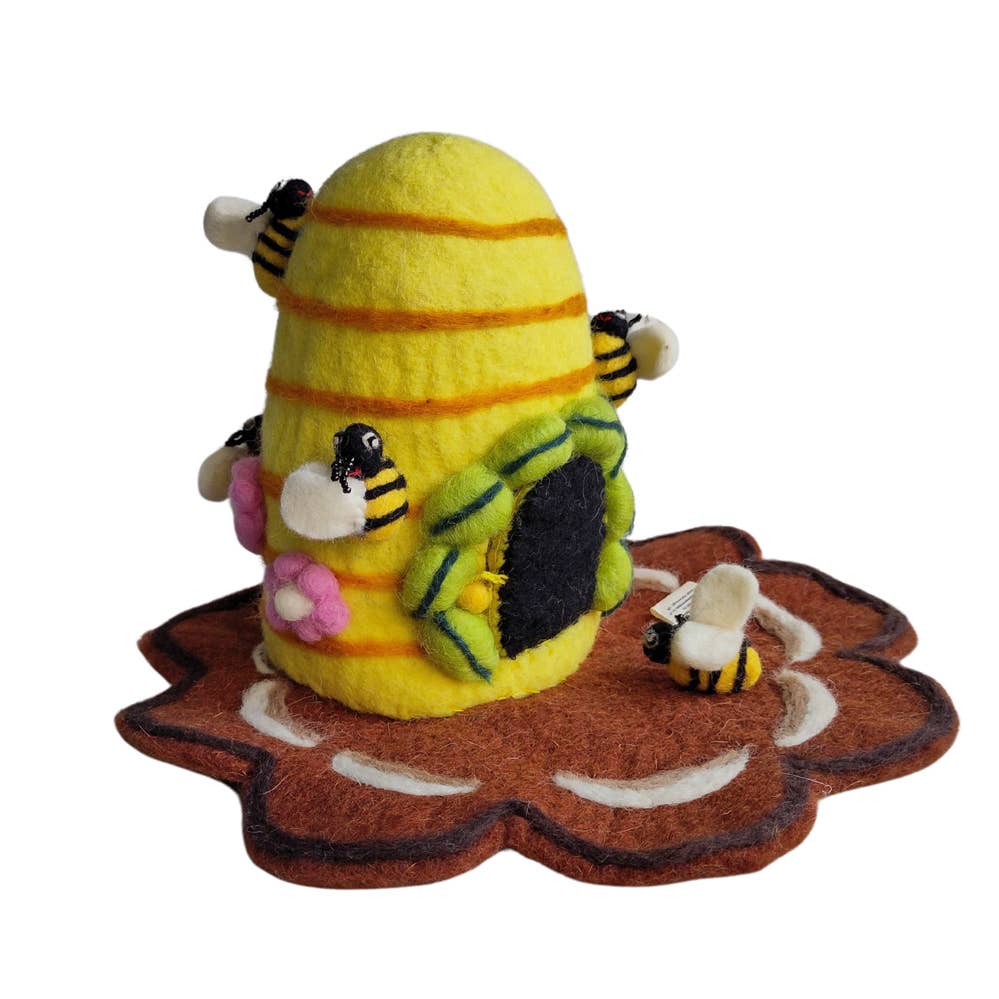 Felt Beehive fairy house