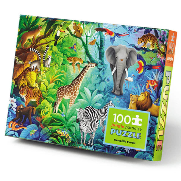 Crocodile Creek - Holographic Puzzle 100pc - Jungle Paradise