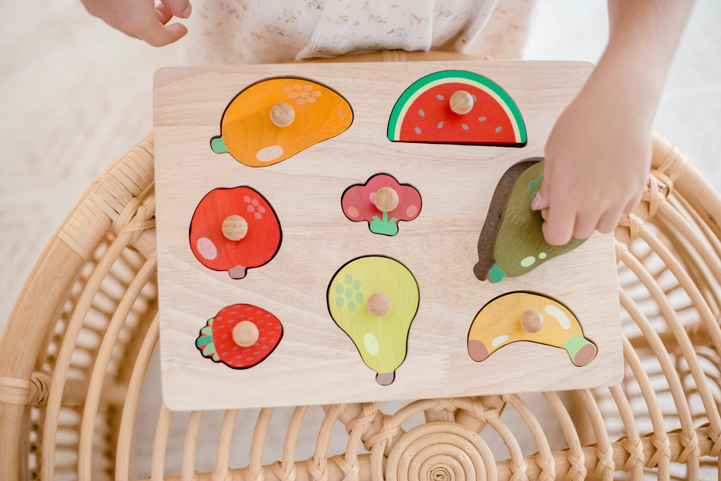 Q Toys - Fruit Knob Puzzle