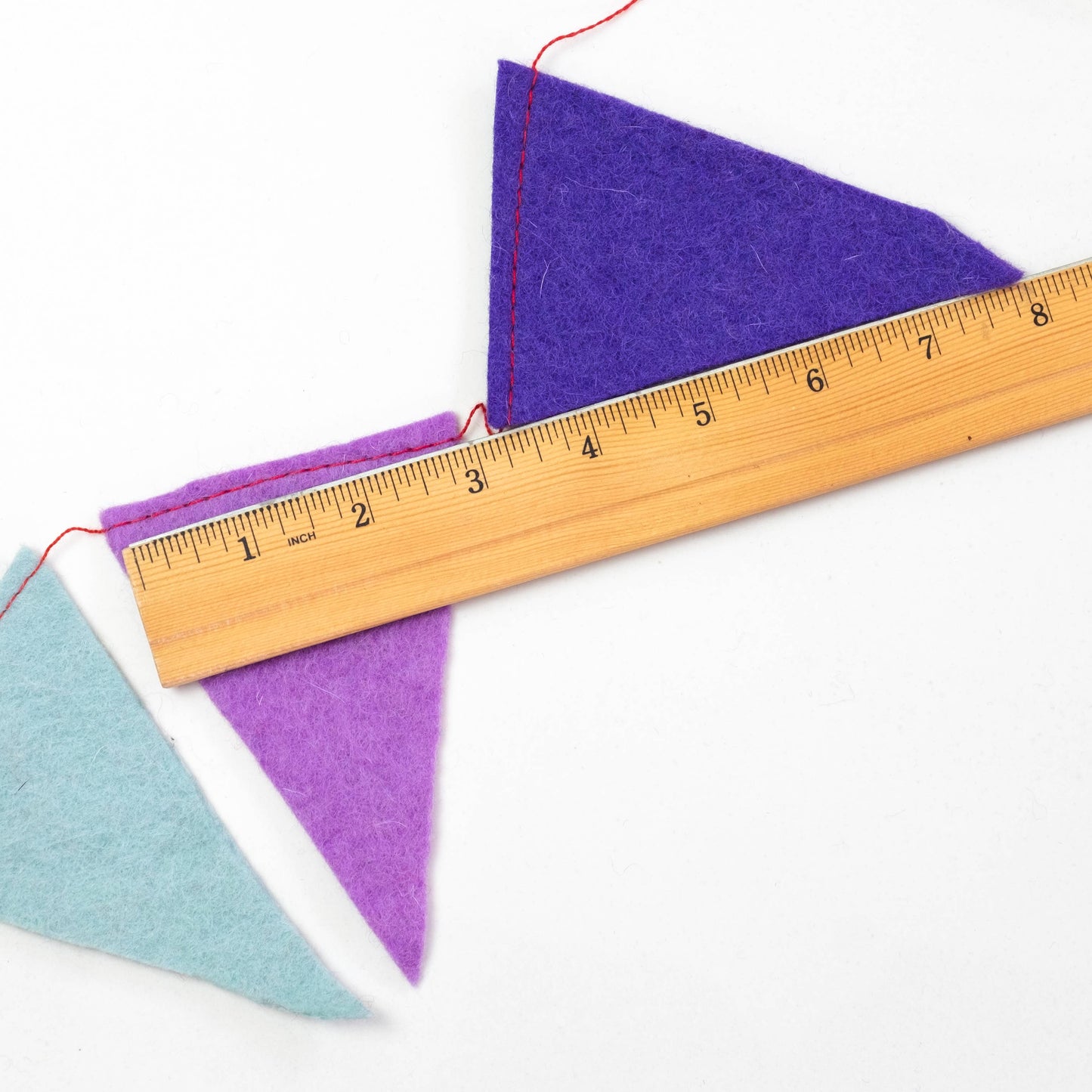 Felt Rainbow Flags Garland - The Winding Road