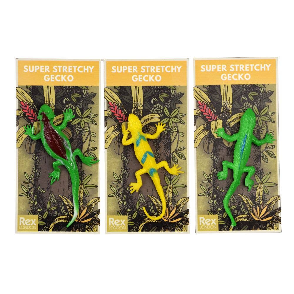 Rex London Creepy Crawlies – Assorted Super Stretchy Geckos