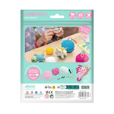 Crochet Kit keychain- Love Axolotl