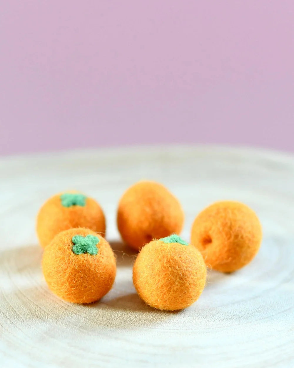 Felt Oranges (set of 5)