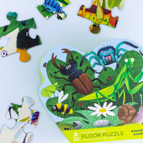 Crocodile Creek - Classic Floor Puzzle 36 pc - Backyard Bugs