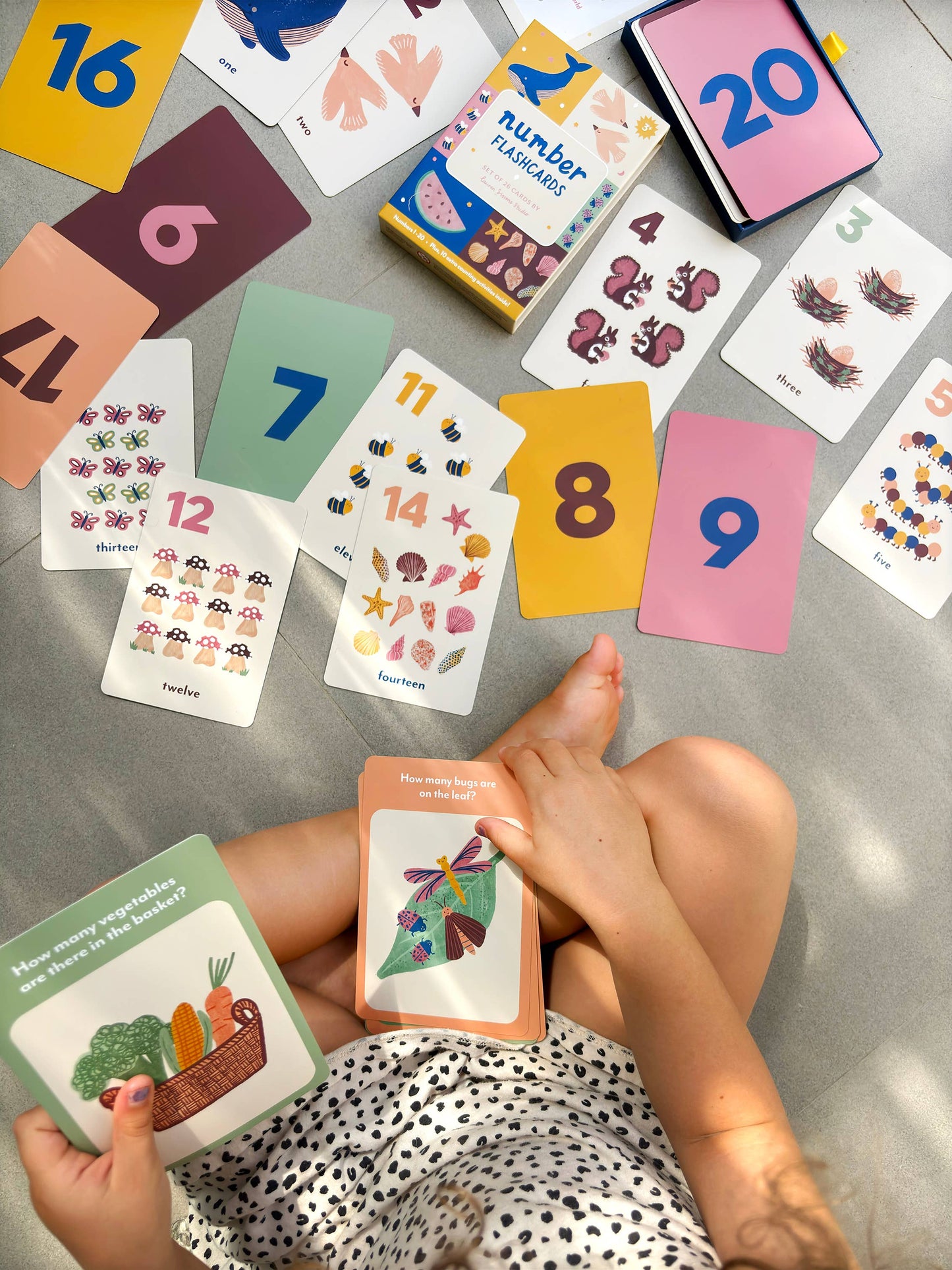 Lauren Sissons Studio - Illustrated Number Flashcards - Kids Toys Learning Education