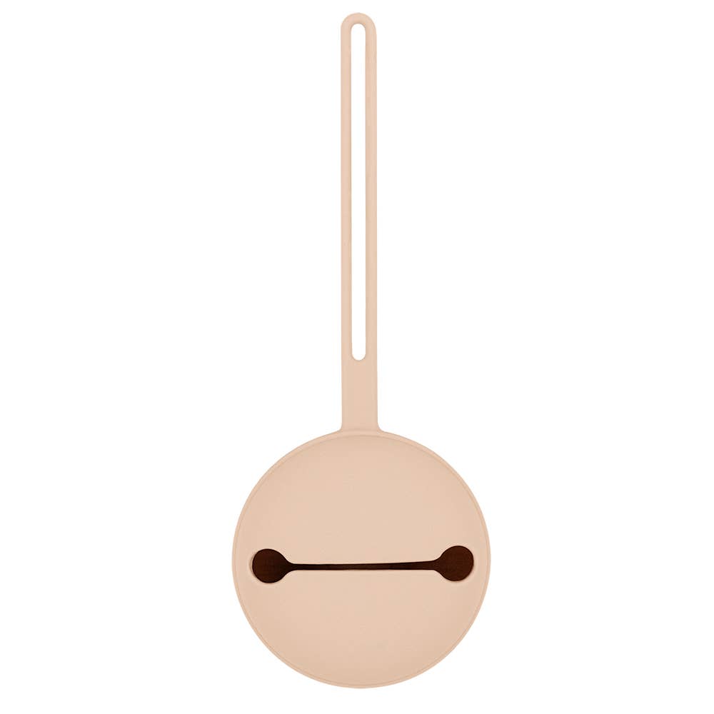 Living Textiles - Silicone Pacifier Case - Baby Pink
