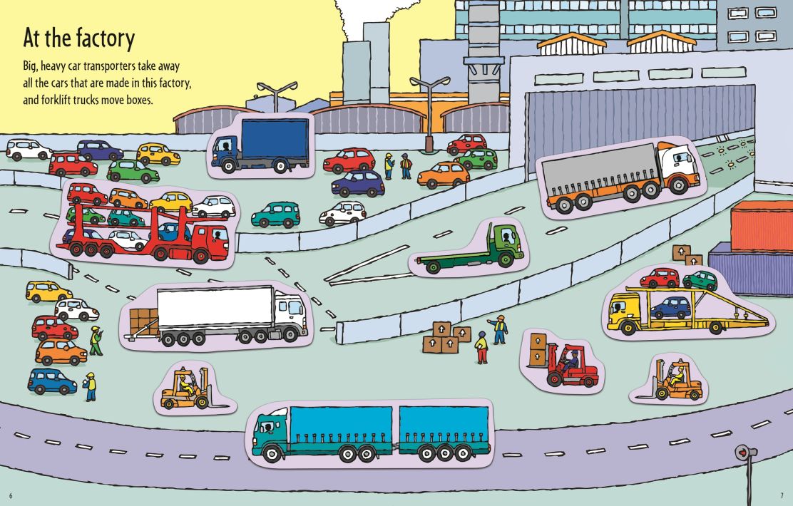 First Sticker Book Trucks