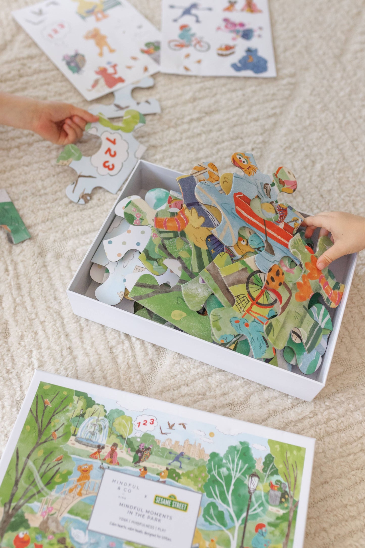 Mindful and Co Kids - Mindful Moments with Sesame Street Floor Puzzle