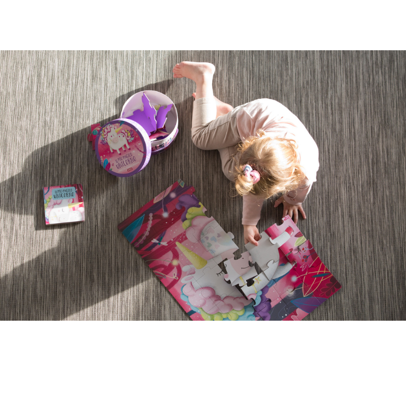 Sassi Book and Giant Puzzle - The Magic Unicorn 30 pcs