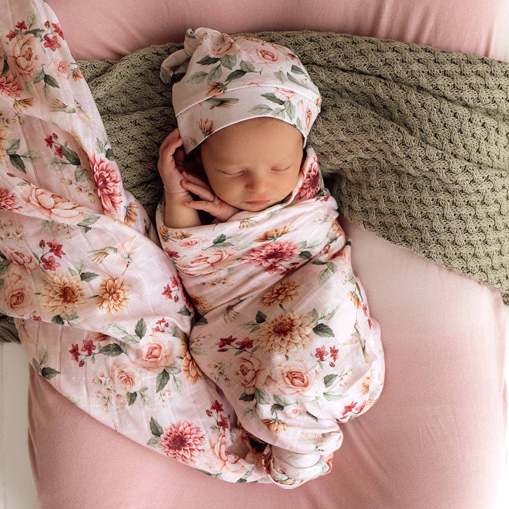 Snuggle Hunny - Birds & Blooms Organic Muslin Wrap