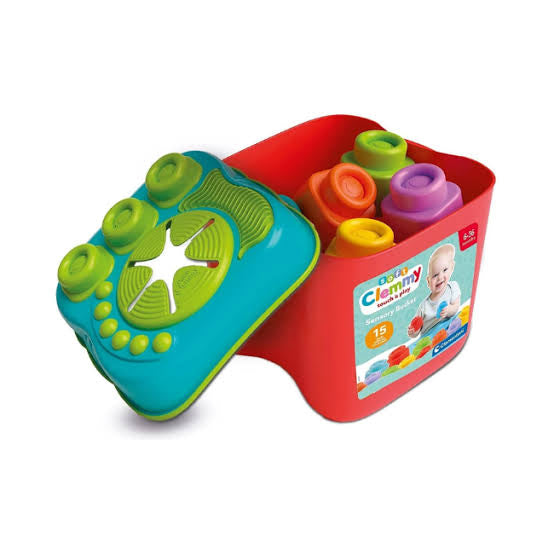 Clementoni Soft Clemmy Sensory Bucket With 15 Pieces