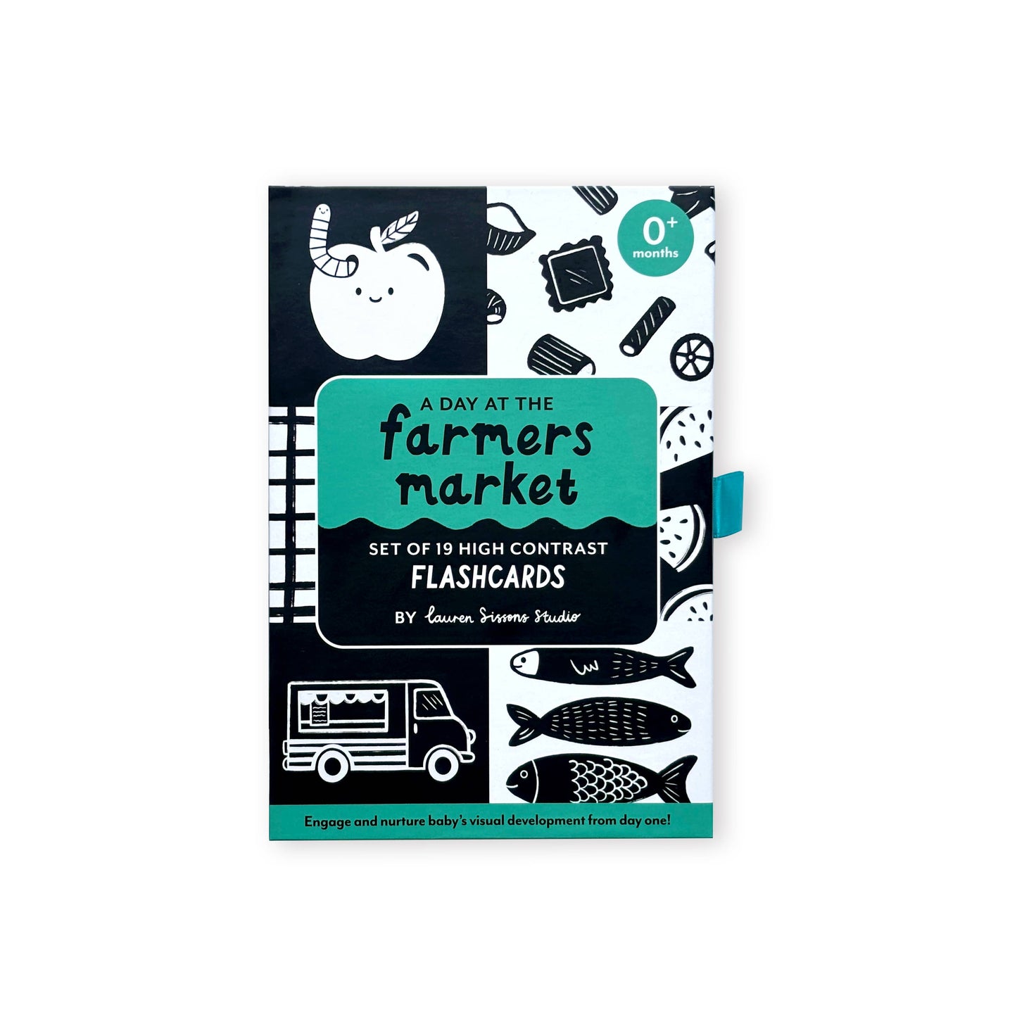 Lauren Sissons Studio - High Contrast Flashcards for Baby - Sensory Newborn Gift