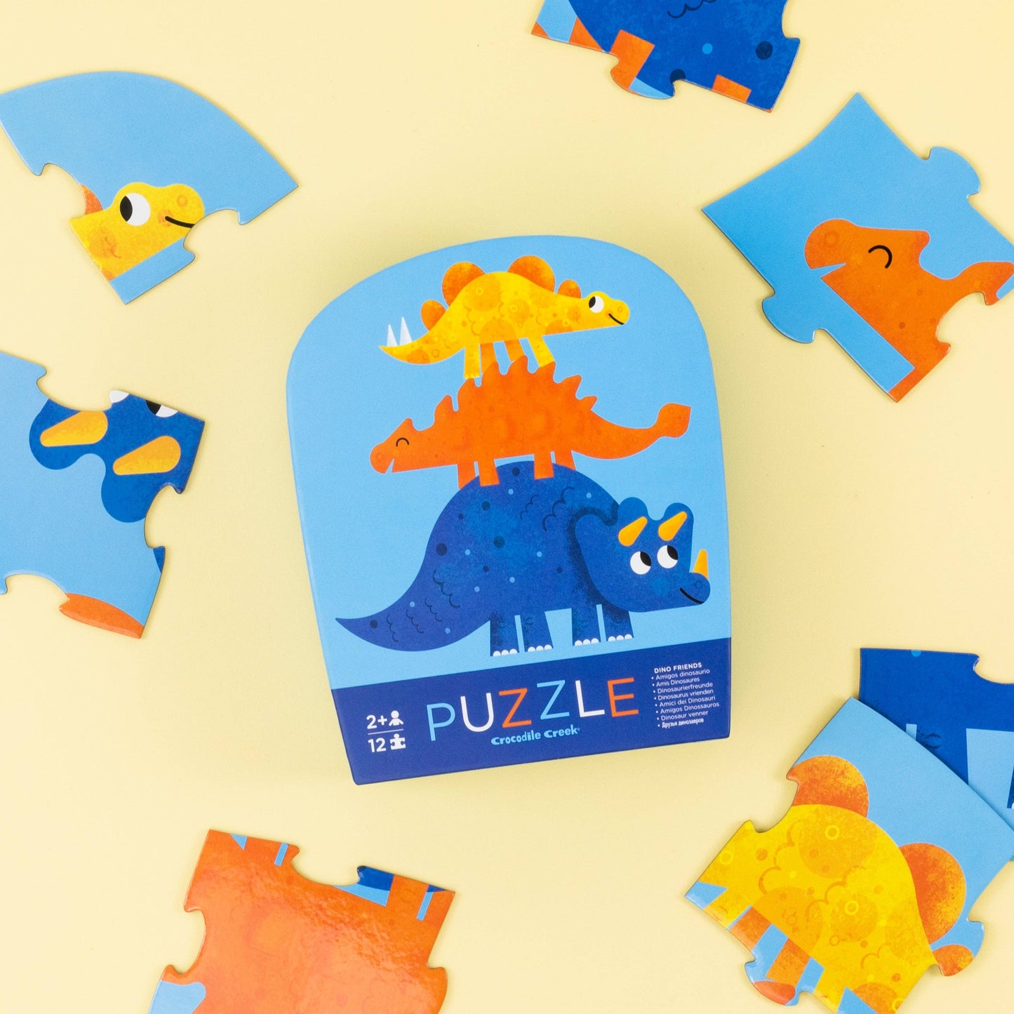 Crocodile Creek - Mini Puzzle 12 pc - Dino Friends
