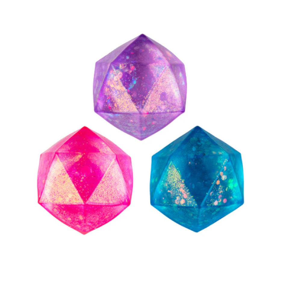 Smoosho's Super Squeeze Polyhedron Sparkling Glitter