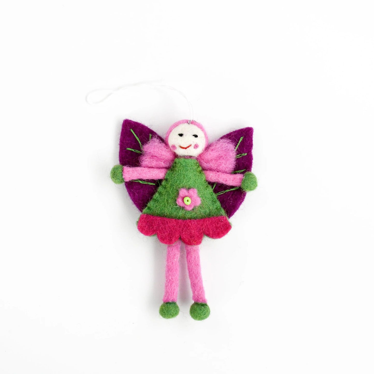 Felt Leaf Fairy ~ Pink Hair