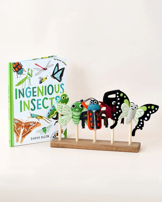 Ingenious Insects Finger Puppets and Book Set - Tara's Treasure