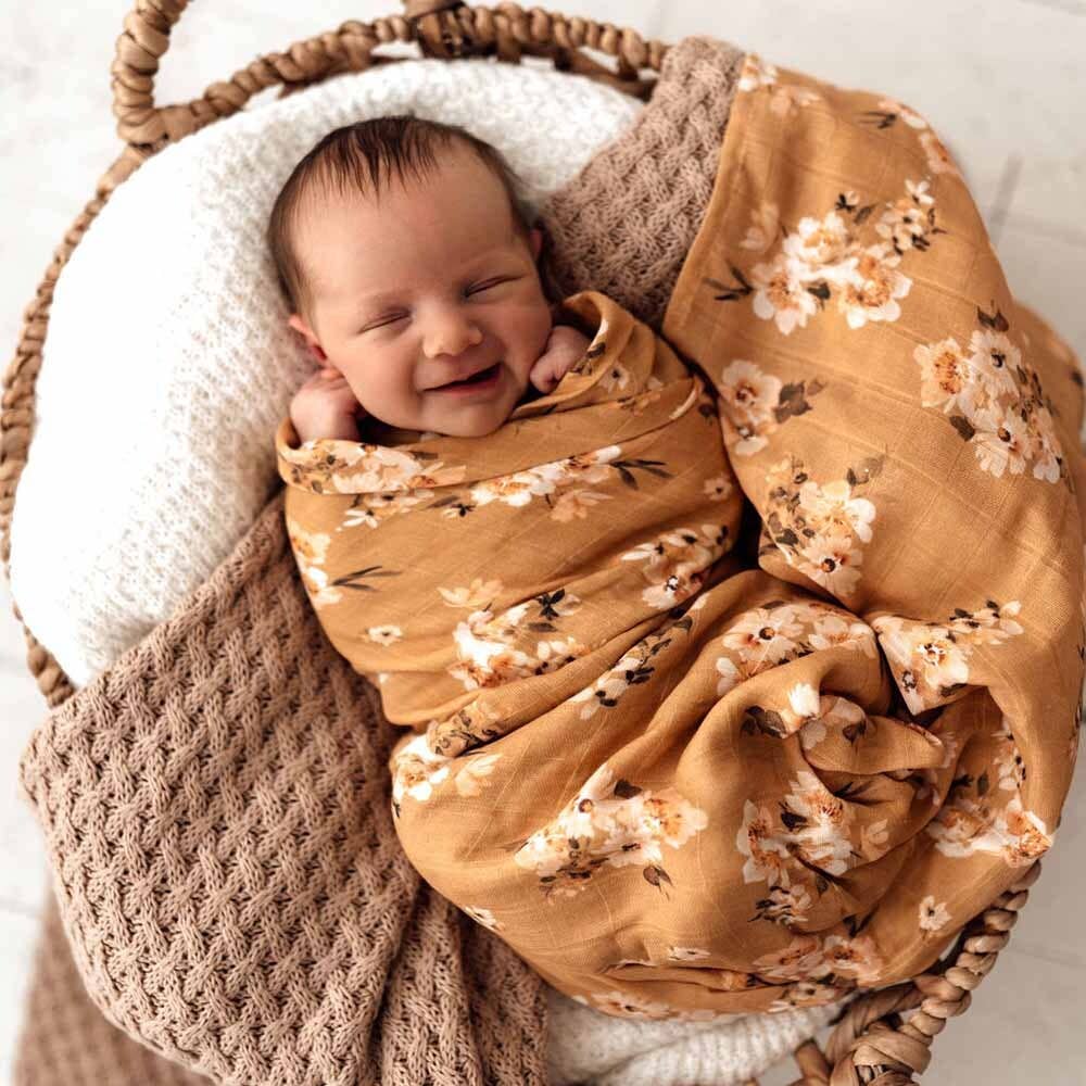 Snuggle Hunny - Golden Flower Organic Muslin Wrap