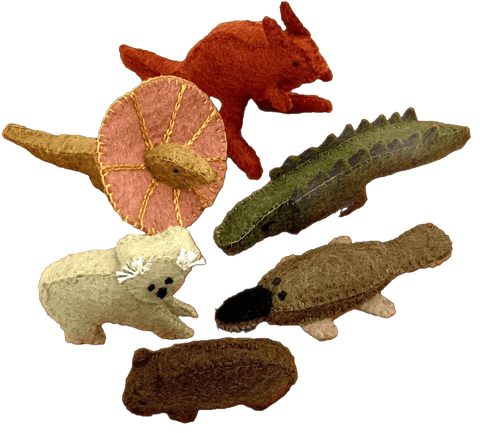 Aussie Animals+ Outback Mat/7pc - Papoose Toys