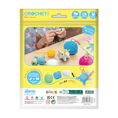 Crochet Kit keychain- Mint Turtle