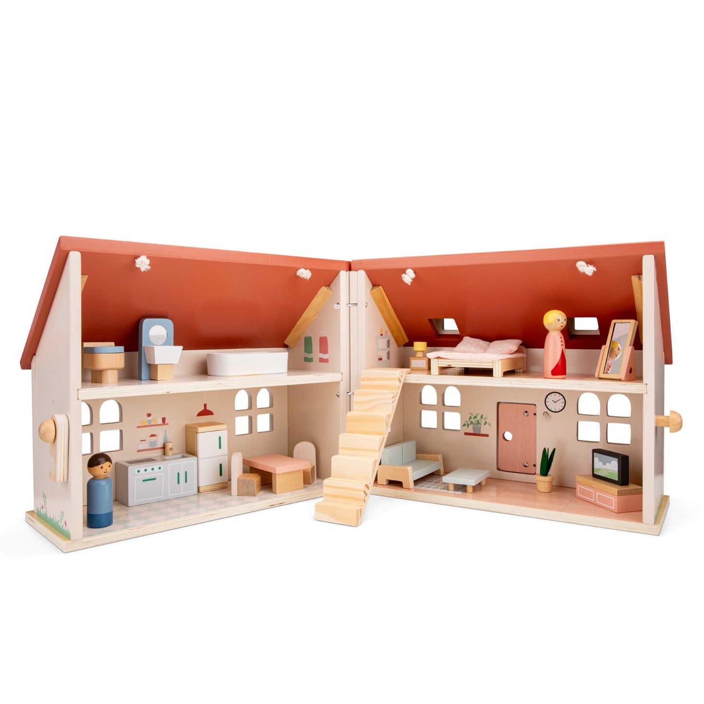 Mini Doll House with Furniture - New Classic Toys