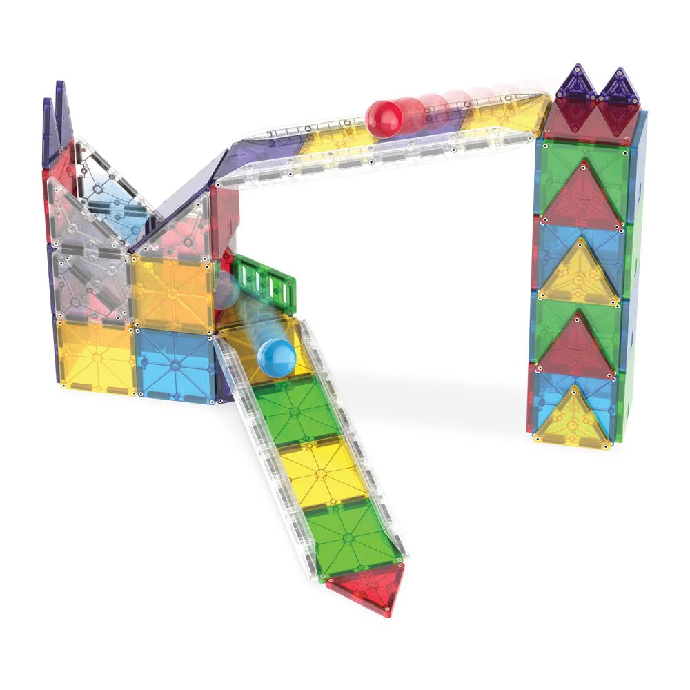 “PRE ORDER” MAGNA-TILES Rail Racers Deluxe 90-Piece Magnetic Construction Set.