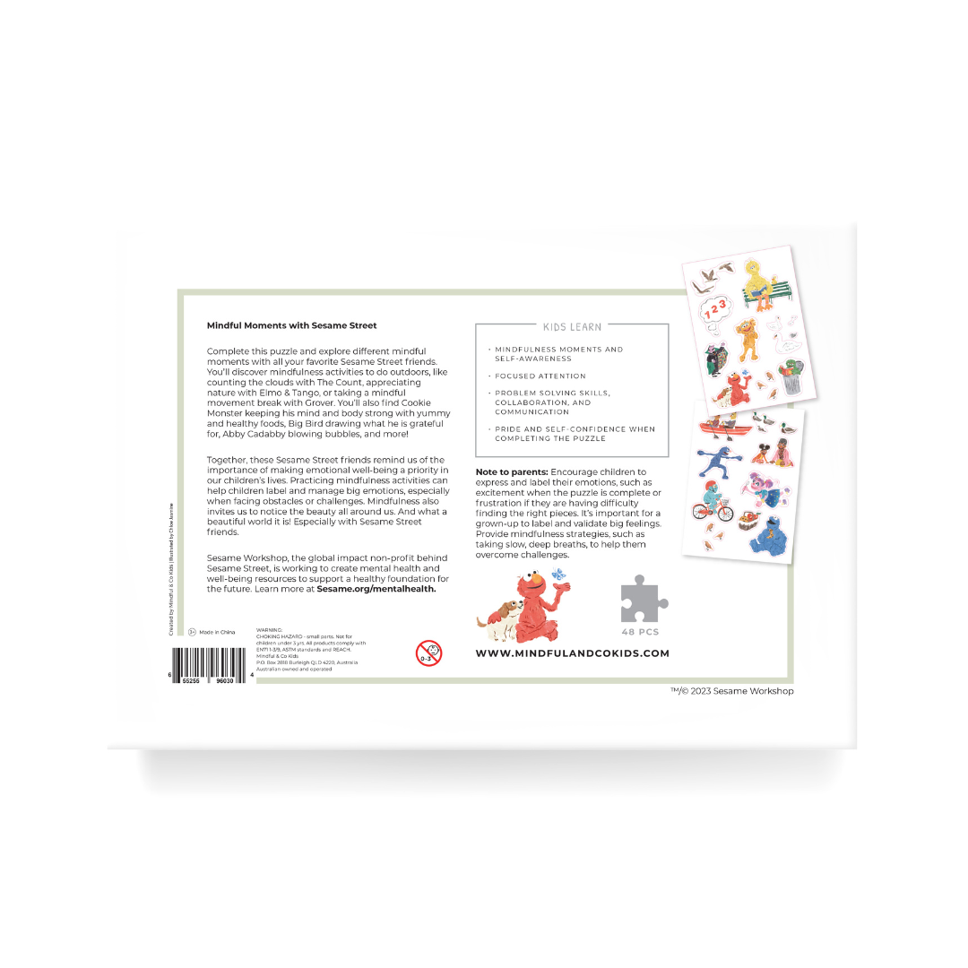 Mindful and Co Kids - Mindful Moments with Sesame Street Floor Puzzle