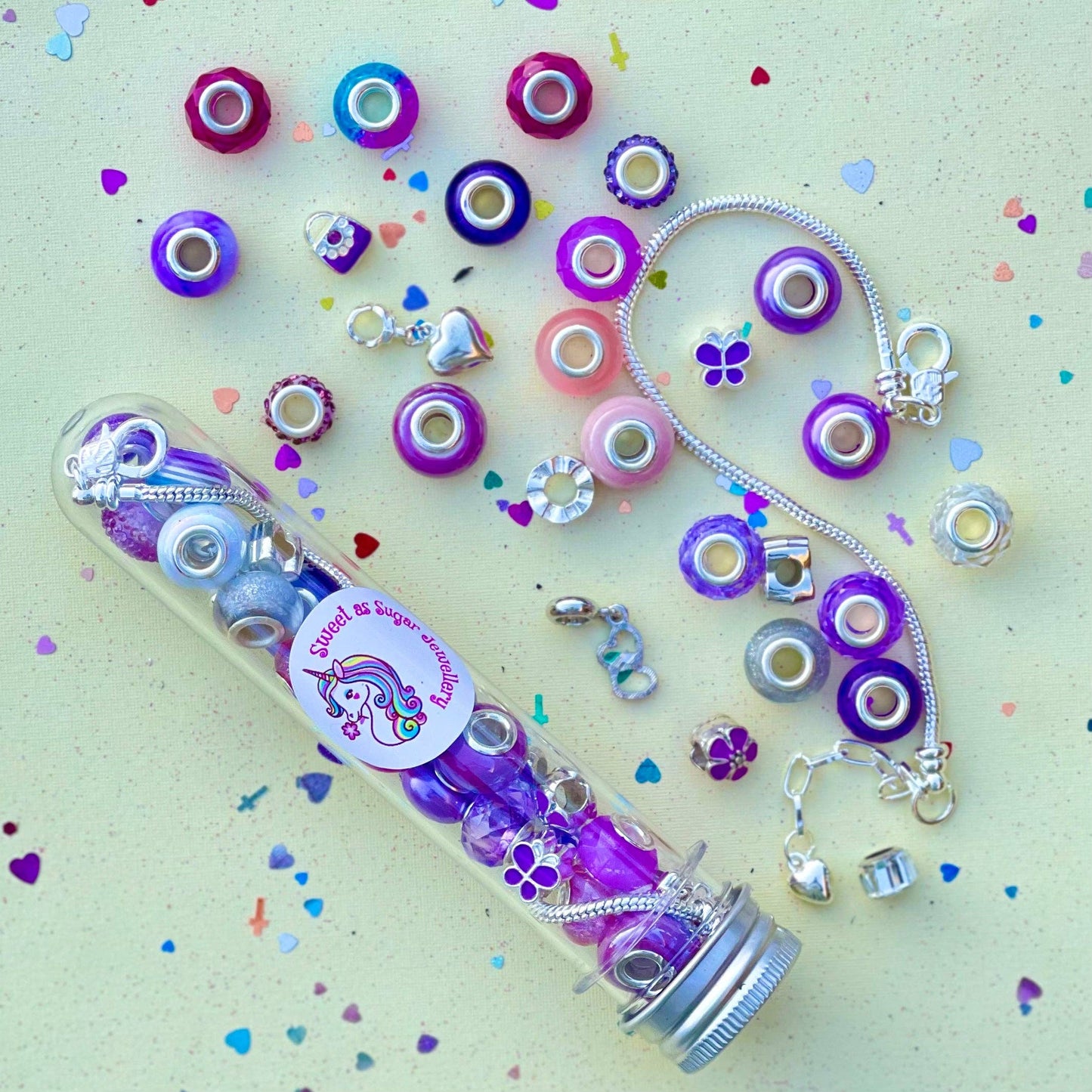 Sweet As Sugar Jewellery - Jewellery Making Kit Charm Bracelet Set