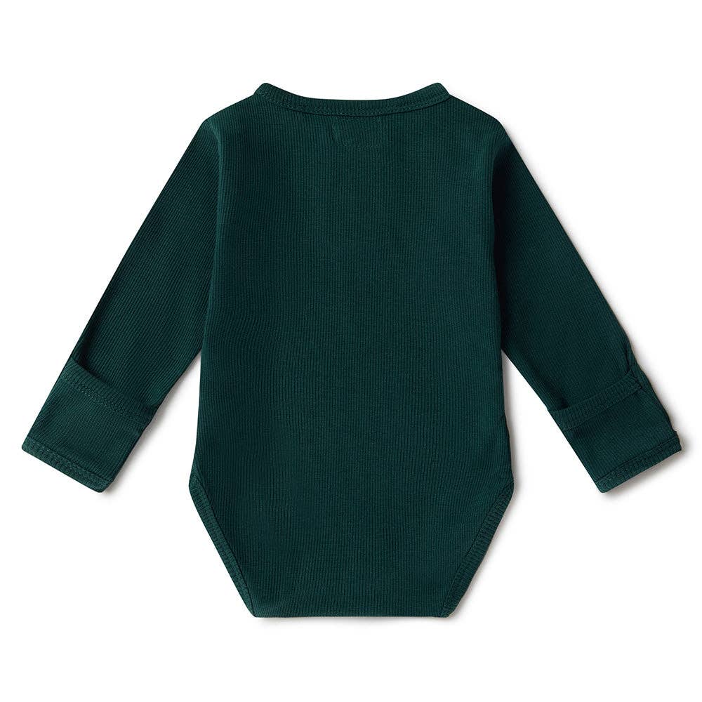 Snuggle Hunny - Emerald Long Sleeve Organic Bodysuit