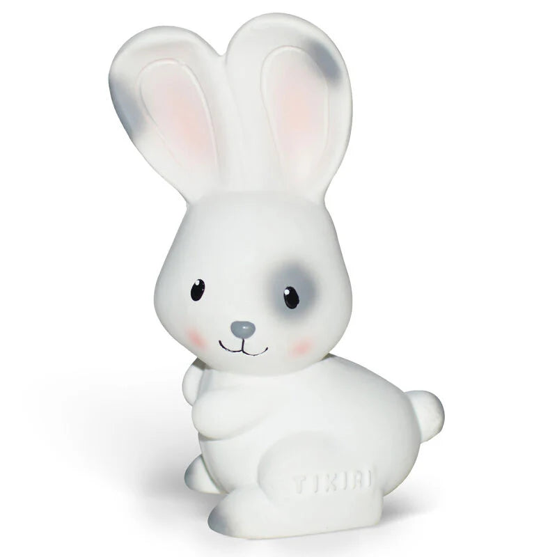 Tikiri Natural Rubber Teether Rattle & Bath Toy - Bunny