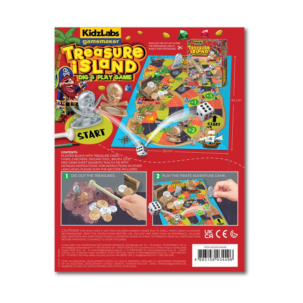 Kidzlabs Treasure Island Dig & Play Game