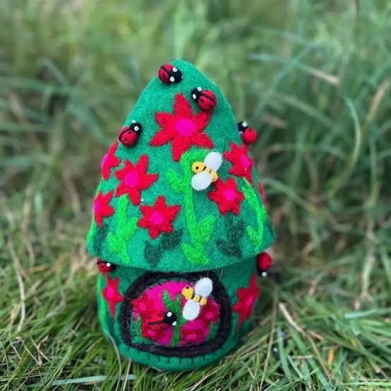 Ladybug Felt Home Small - Himalayan Felt Co