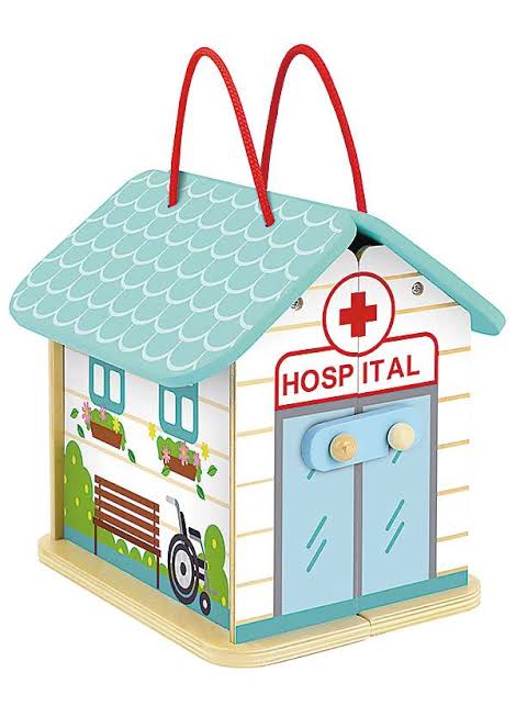 Hospital Playset with Carry Box