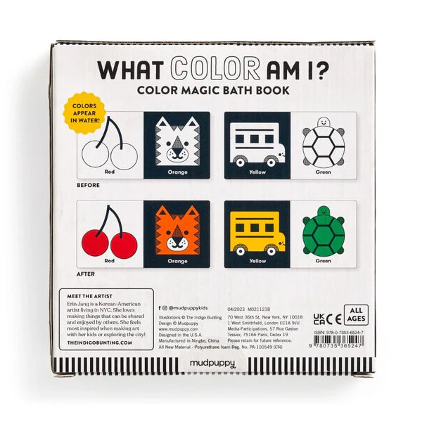 Mudpuppy Magic Bath Book - What Colour