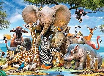Rburg - Favourite Wild Animals Puzzle 300pc