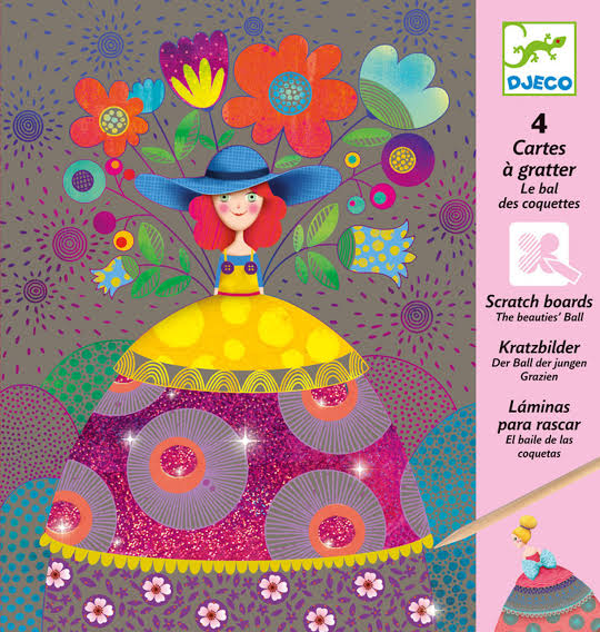 Djeco - The Beauties' Ball Scratch Cards
