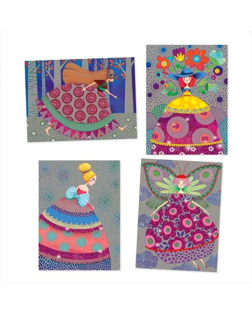 Djeco - The Beauties' Ball Scratch Cards