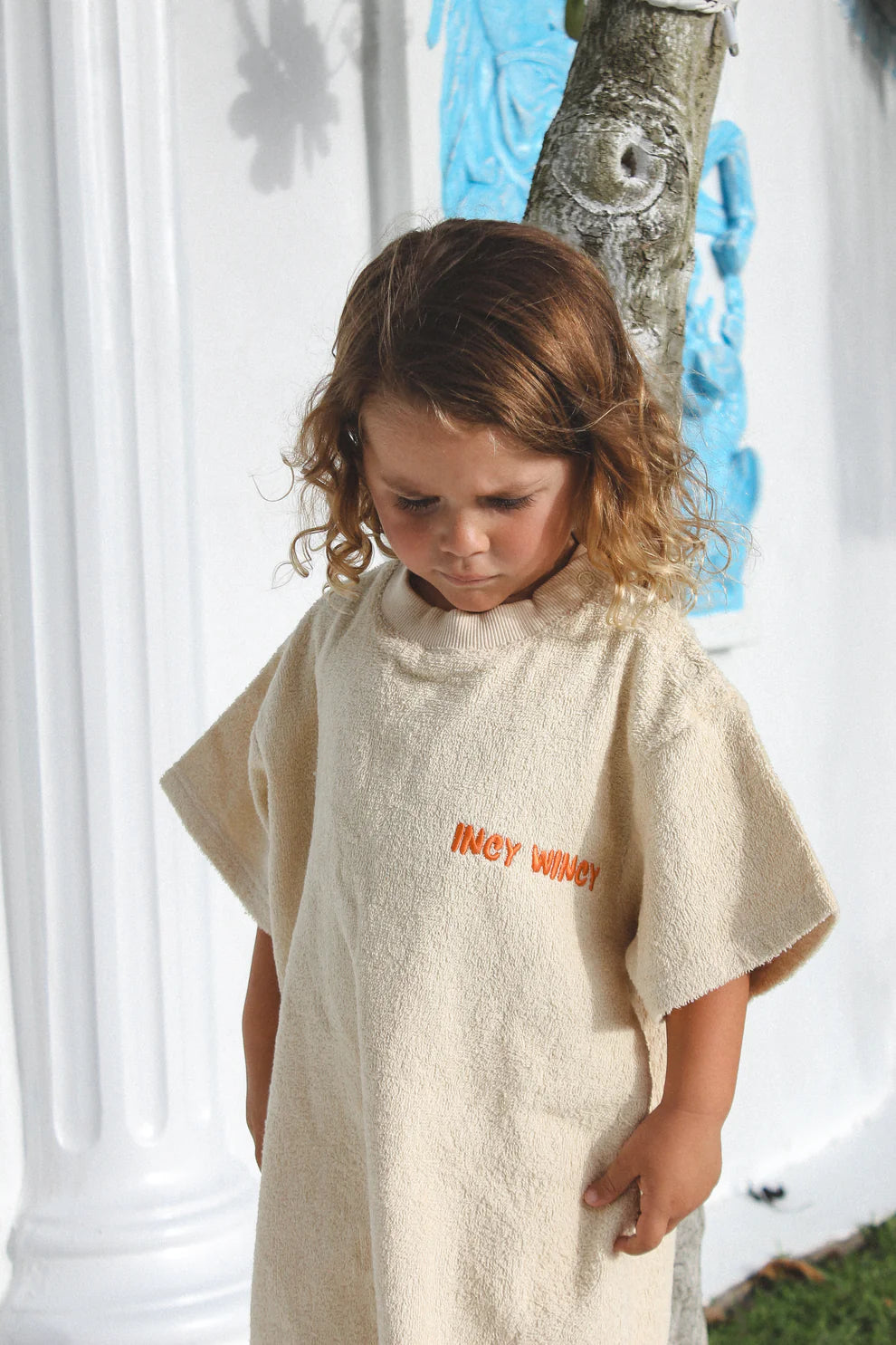 Incy Wincy Cotton Towel Beach Tee - Oat