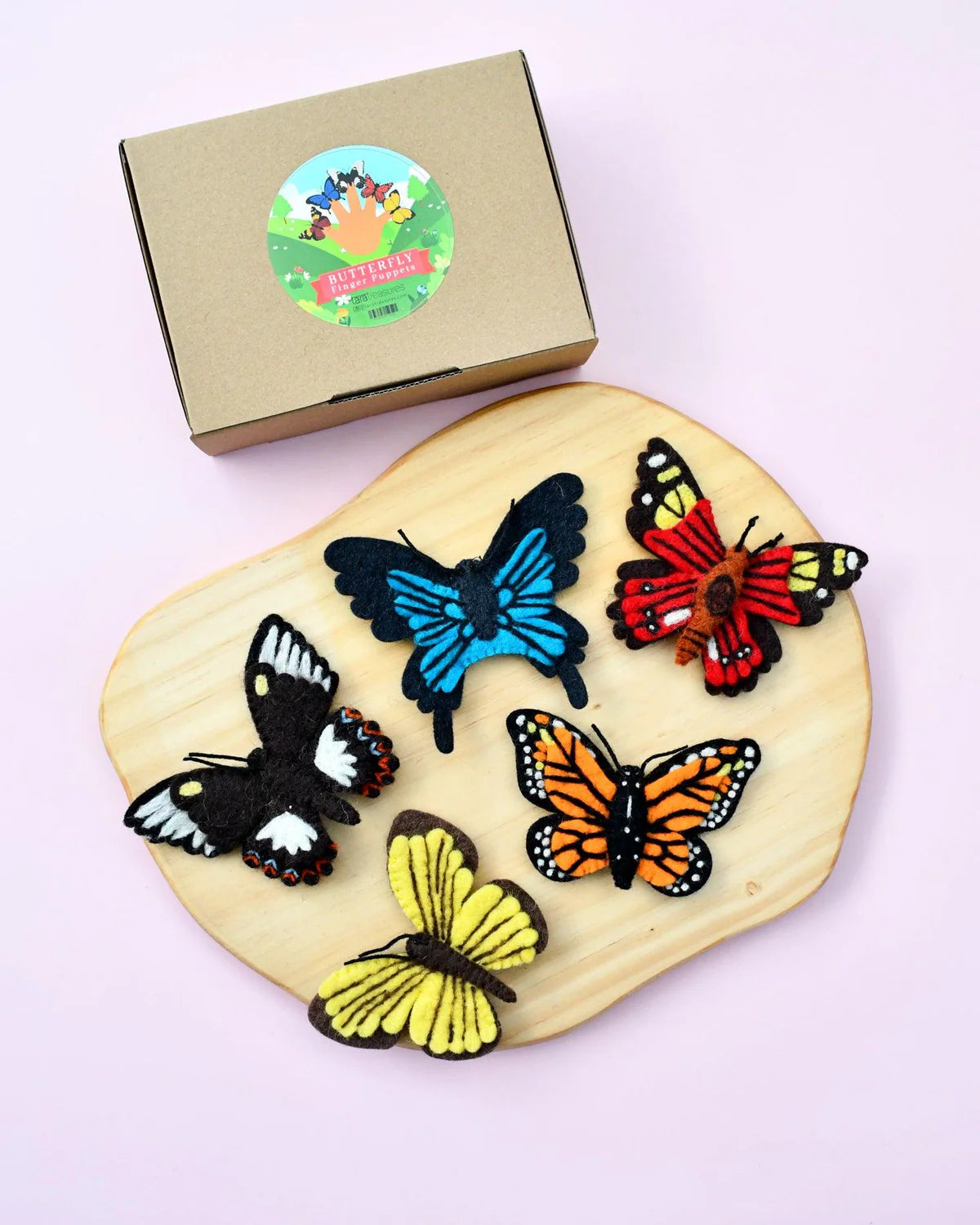 Butterfly finger puppets