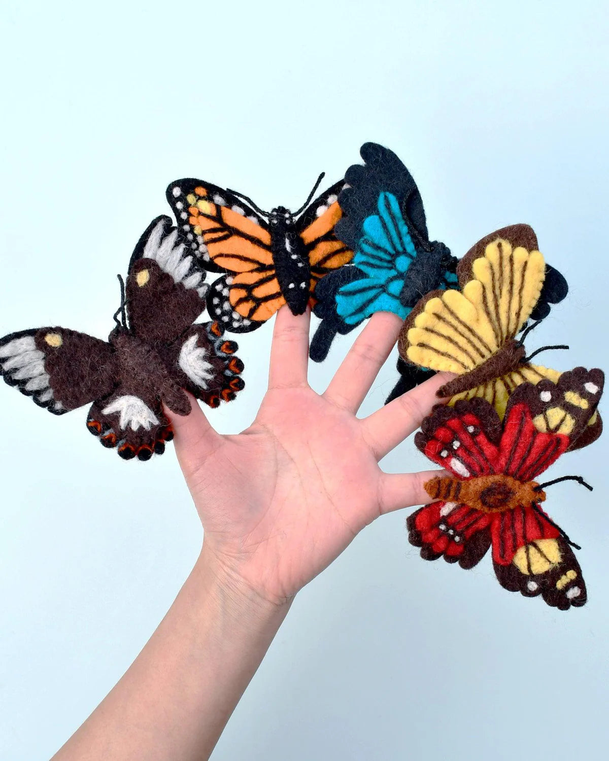 Butterfly finger puppets