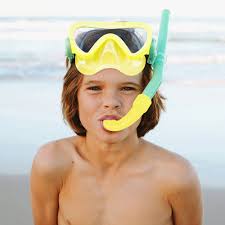Kids Snorkel Set Medium - The Sea Kids Yellow