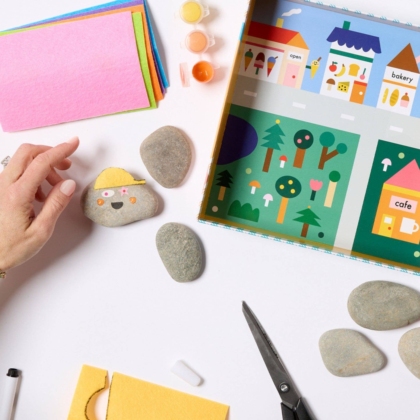 Kids Rock Painting Kit Cool Faces - Journey Of Something
