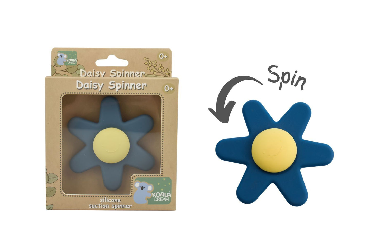 Silicone Spinning Daisy - Blue