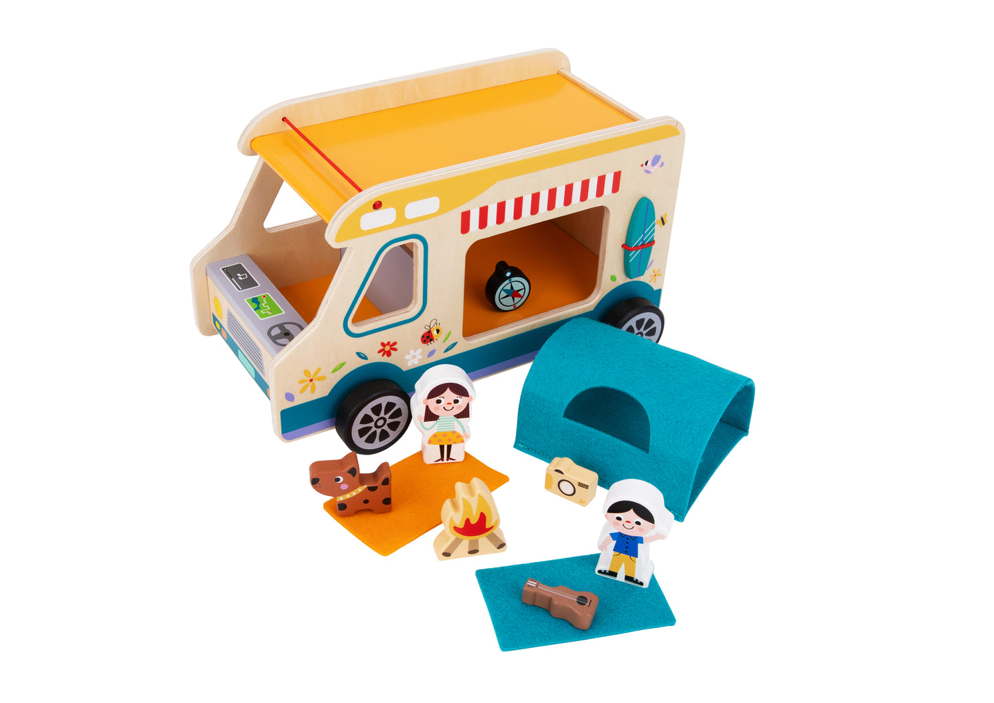 Camping RV Caravan Wooden Playset