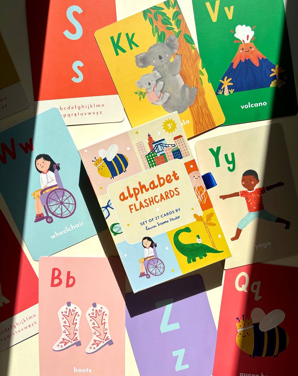 Lauren Sissons Studio - A-Z Illustrated Alphabet Flashcards - Kids Toys and Learning