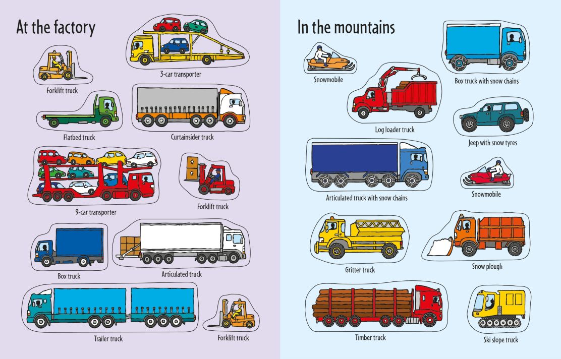 First Sticker Book Trucks