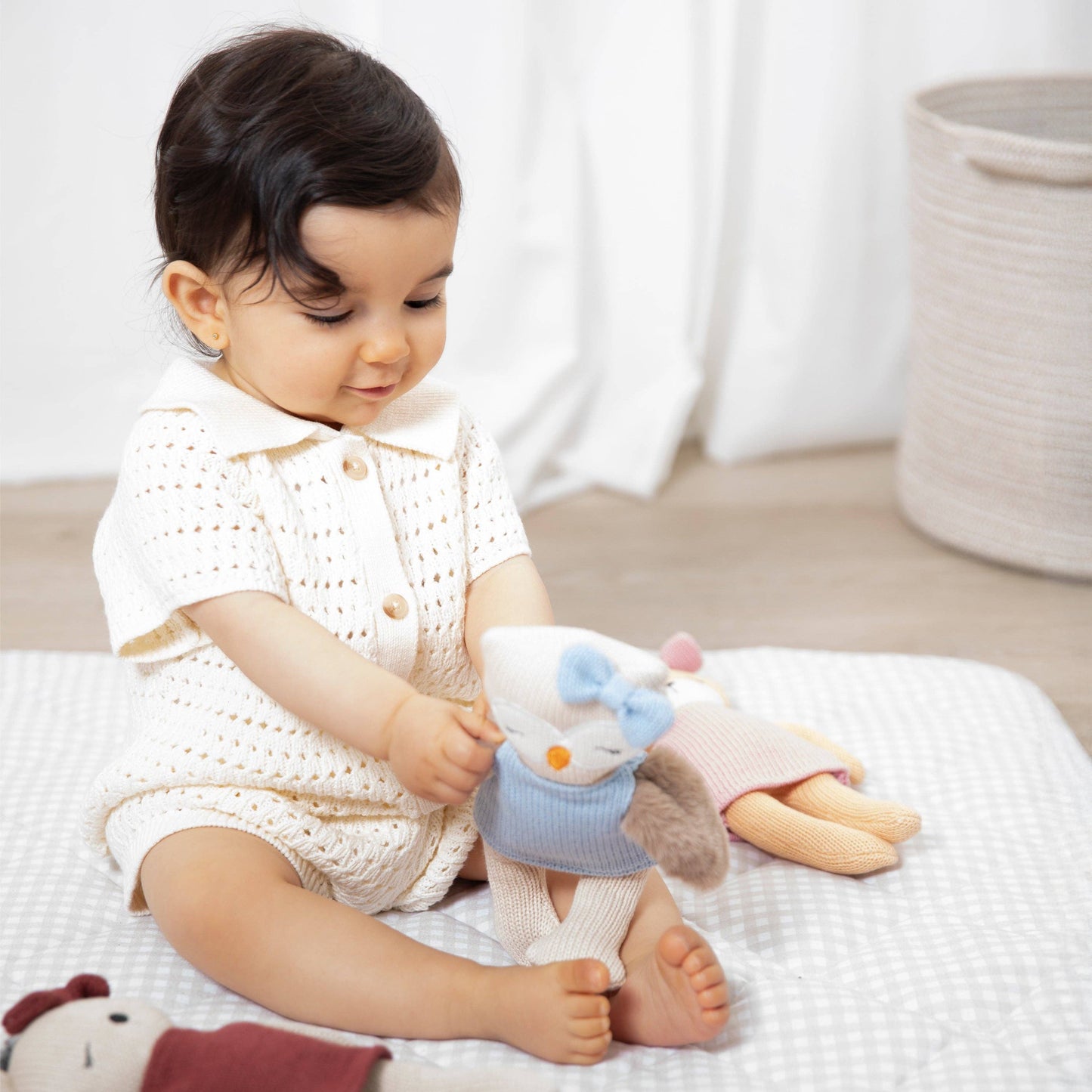 Knitted Animal Toy- Ollie the Owl - Bambam Kids Toys