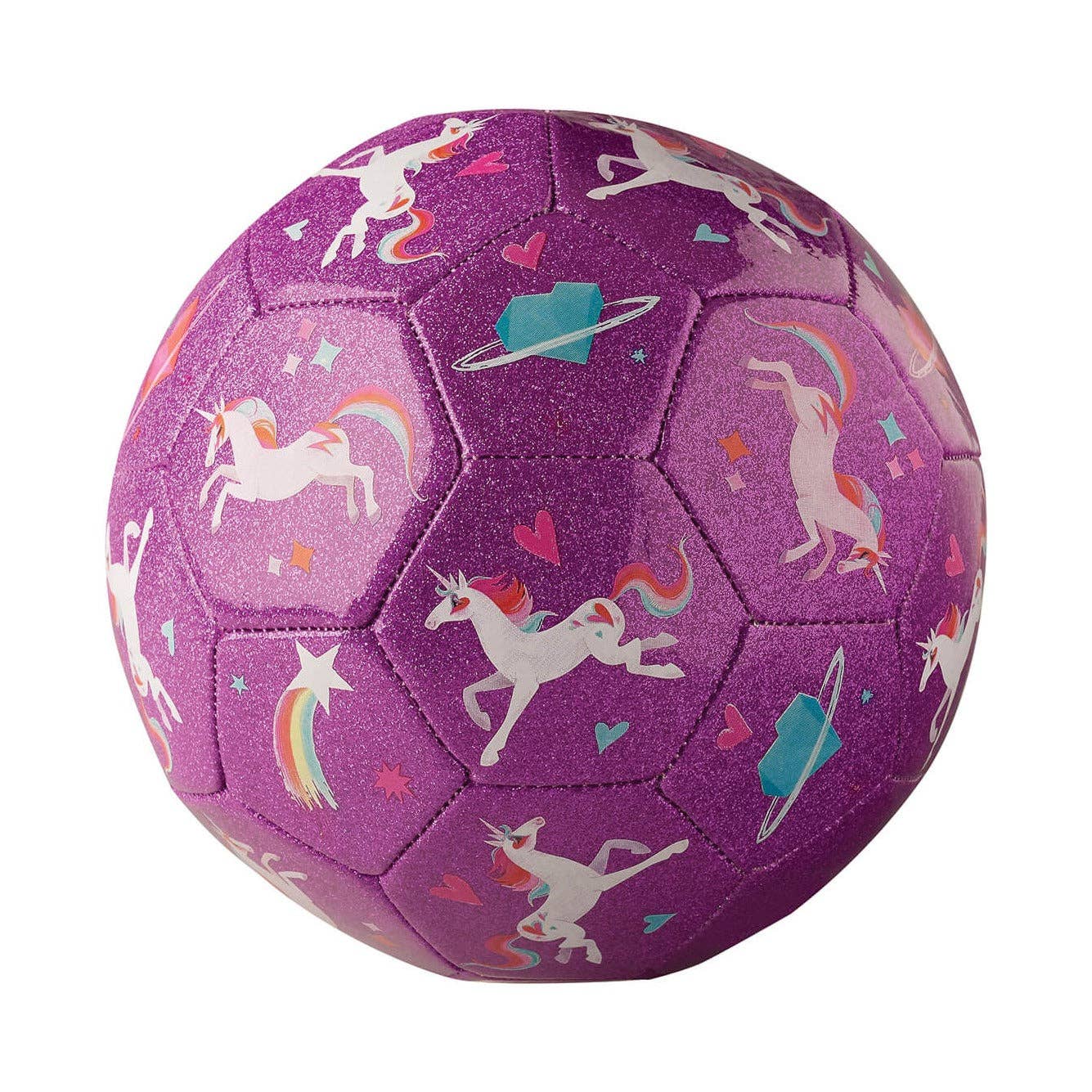 Crocodile Creek - Glitter Soccer Ball - Unicorn Galaxy (Size 3)