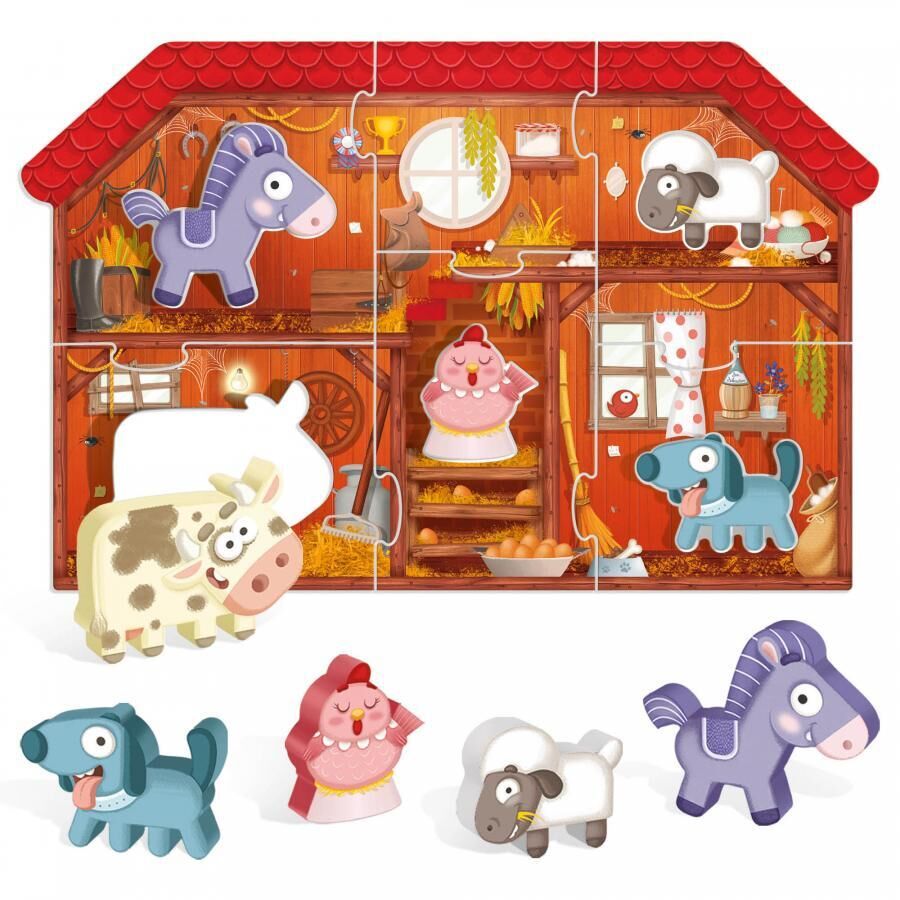Montessori First Puzzle The Farm - Headu